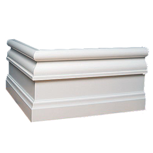 Напольный плинтус из гипса